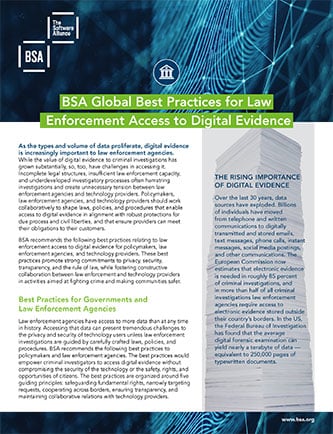 Global Best Practices for Law Enforcement Access to Digital Evidence cover