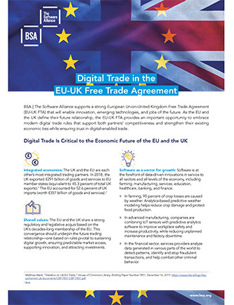 Digital Trade in the EU-UK Free Trade Agreement cover