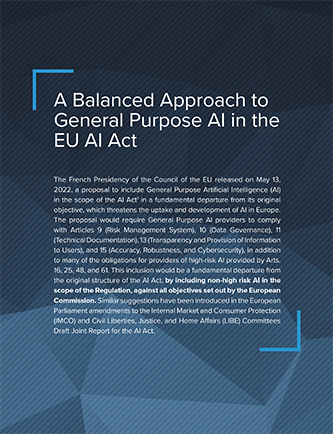 EU: A Balanced Approach to General Purpose AI in the EU AI Act cover