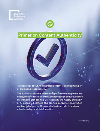BSA Primer on Content Authenticity cover