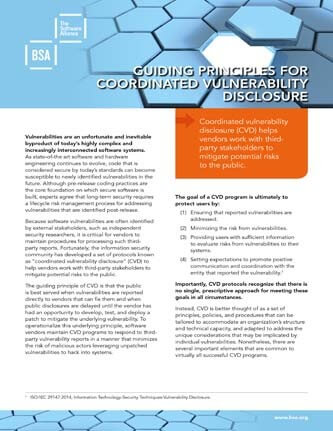 Global: Principles for Coordinated Vulnerability Disclosure