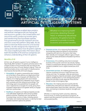 Building Confidence & Trust in Artificial Intelligence Systems