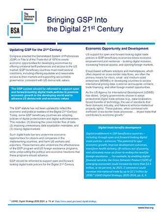 US: Bringing GSP Into the 21st Century cover