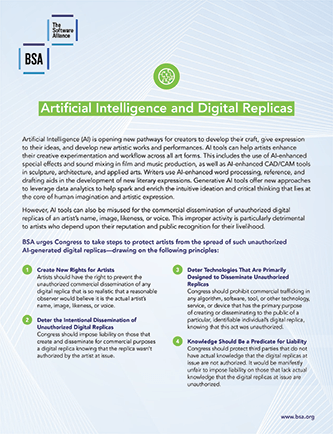 US: Artificial Intelligence and Digital Replicas