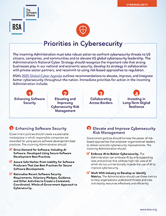Priorities in Cybersecurity cover
