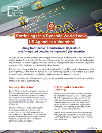 Static Logs in a Dynamic Environment Leave US Agencies Vulnerable cover
