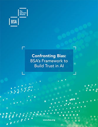 Confronting Bias: BSA’s Framework to Build Trust in AI cover