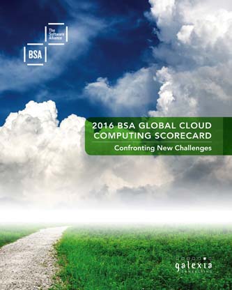 Tableau de bord BSA du Cloud Computing en 2016