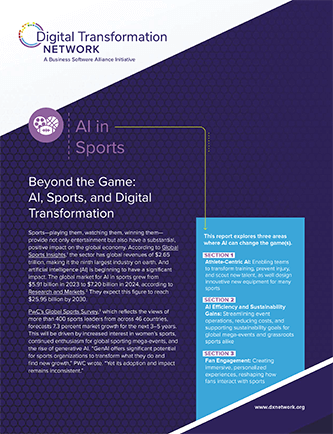 DTN BSA AI in Sports cover
